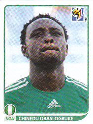 Chinedu Obasi Ogbuke Nigeria samolepka Panini World Cup 2010 #140